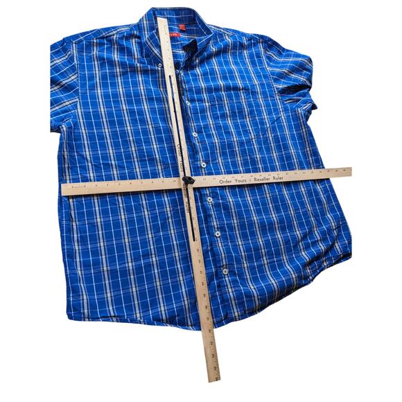 Izod Shirt Mens 2XL Plaid Button Down Long Sleeve Classic Fit Pockets Collar - Picture 6 of 16